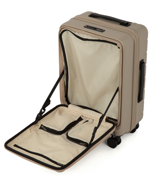 ACE（エース）の「エース スーツケース エスカレラ 34L 2～3泊 3.2kg 機内持込 フロントオープン 静音双輪キャスター １気室 No.05651（スーツケース/キャリーバッグ・メンズ・ブラック/ベージュ系/ネイビー/ブルー系その他/アイボリー・S）」の7枚目の写真