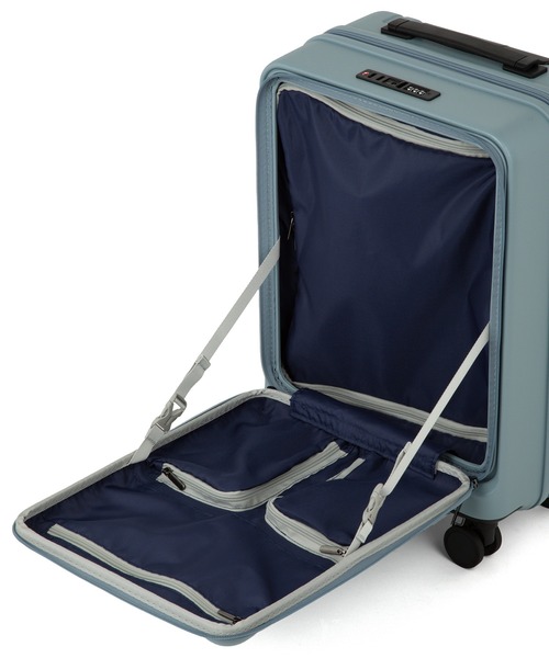 ACE（エース）の「エース スーツケース エスカレラ 34L 2～3泊 3.2kg 機内持込 フロントオープン 静音双輪キャスター １気室 No.05651（スーツケース/キャリーバッグ・メンズ・ブラック/ベージュ系/ネイビー/ブルー系その他/アイボリー・S）」の9枚目の写真