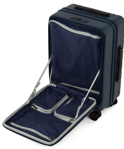 ACE（エース）の「エース スーツケース エスカレラ 34L 2～3泊 3.2kg 機内持込 フロントオープン 静音双輪キャスター １気室 No.05651（スーツケース/キャリーバッグ・メンズ・ブラック/ベージュ系/ネイビー/ブルー系その他/アイボリー・S）」の8枚目の写真