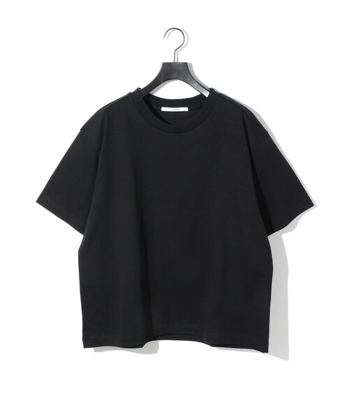 MIDIUMISOLID(ミディウミソリッド)の「MIDIUMISOLID Men’s ハーフスリーブベーシックプルオーバー(Tシャツ/カットソー・メンズ・オフホワイト/ライトグレー/ブラック・48)」の3枚目の写真