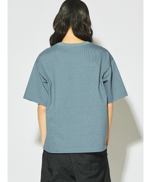 MIDIUMISOLID(ミディウミソリッド)の「MIDIUMISOLID Men’s ハーフスリーブベーシックプルオーバー(Tシャツ/カットソー・メンズ・オフホワイト/ライトグレー/ブラック・48)」の10枚目の写真
