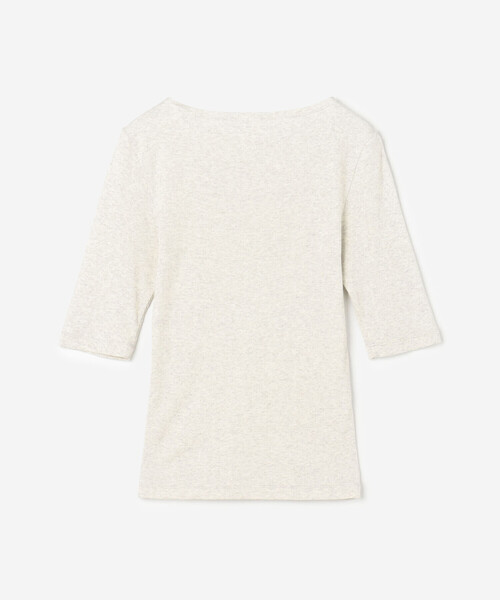 ORCIVAL(オーシバル)の「ORCIVAL | リブ ボートネック5分袖カットソー WOMEN(Tシャツ/カットソー・レディース・ブラック/グレー/ライトグレー・1)」の12枚目の写真