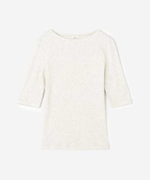 ORCIVAL(オーシバル)の「ORCIVAL | リブ ボートネック5分袖カットソー WOMEN(Tシャツ/カットソー・レディース・ブラック/グレー/ライトグレー・1)」の17枚目の写真