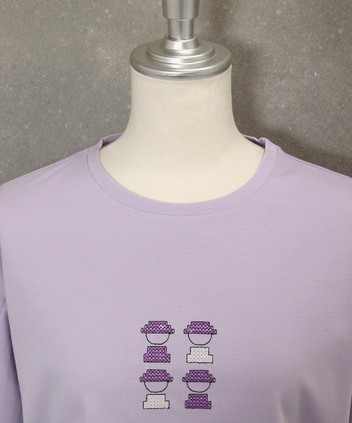 STUDIO PICONE(スタジオピッコーネ)の「スパンコールピコUV冷感Tシャツ(Tシャツ/カットソー・レディース・ライトパープル/ライトブルー/ブラック/ホワイト・L/M/LL)」の17枚目の写真