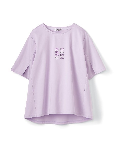 STUDIO PICONE(スタジオピッコーネ)の「スパンコールピコUV冷感Tシャツ(Tシャツ/カットソー・レディース・ライトパープル/ライトブルー/ブラック/ホワイト・L/M/LL)」の13枚目の写真