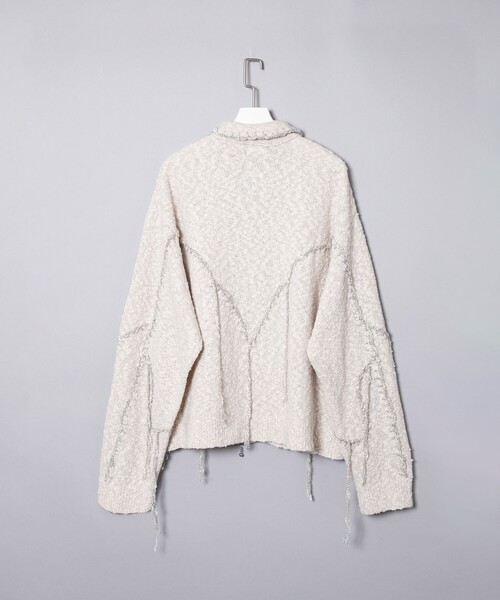 FACCIES(ファチーズ)の「【FACCIES/ファッチーズ】Slab Western Blanket Stitch Knit BLS(ブルゾン・メンズ・グレー/ブラック・FREE)」の3枚目の写真
