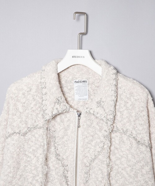 FACCIES/ファッチーズ】Slab Western Blanket Stitch Knit BLS