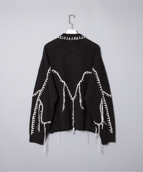 FACCIES(ファチーズ)の「【FACCIES/ファッチーズ】Slab Western Blanket Stitch Knit BLS(ブルゾン・メンズ・グレー/ブラック・FREE)」の12枚目の写真