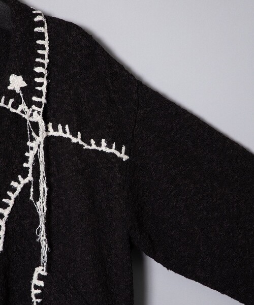 FACCIES(ファチーズ)の「【FACCIES/ファッチーズ】Slab Western Blanket Stitch Knit BLS(ブルゾン・メンズ・グレー/ブラック・FREE)」の14枚目の写真