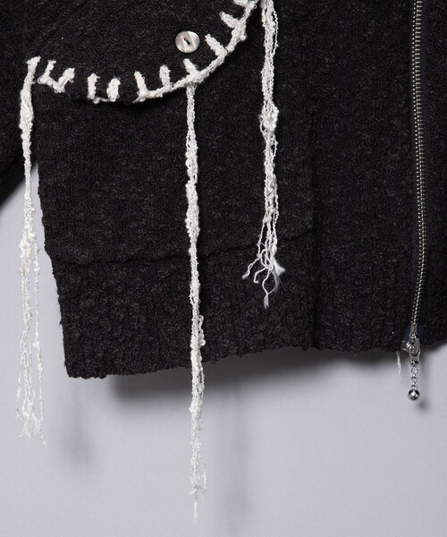 FACCIES(ファチーズ)の「【FACCIES/ファッチーズ】Slab Western Blanket Stitch Knit BLS(ブルゾン・メンズ・グレー/ブラック・FREE)」の17枚目の写真