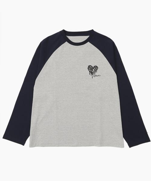 セール】WEGO/【25年春夏新作】ラグランハートグラフィックロンT
