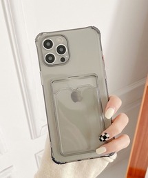 Fun & Daily | Clear iPhone Case & Card Holder iPhone 15 16 17 Pro Plus Promax Air(スマホケース/カバー)