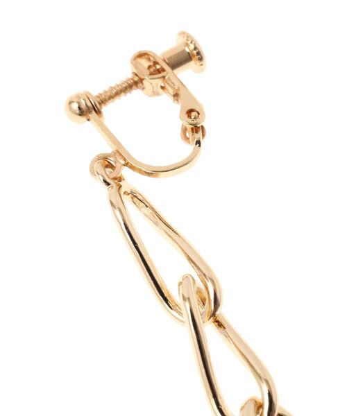 AMERICAN HOLIC（アメリカンホリック）の「チェーンモチーフイヤリング（イヤリング・レディース・ゴールド・FREE）」の5枚目の写真