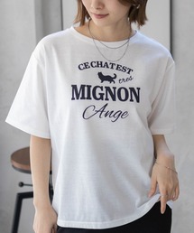T-GRAPHICS ネコシルエットTシャツ