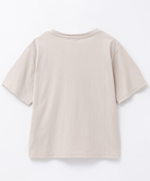Mac-House(マックハウス)の「T-GRAPHICS ネコシルエットTシャツ(Tシャツ/カットソー・レディース・ホワイト/チャコールグレー/ベージュ・L/M)」の8枚目の写真