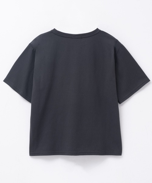 Mac-House(マックハウス)の「T-GRAPHICS ネコシルエットTシャツ(Tシャツ/カットソー・レディース・ホワイト/チャコールグレー/ベージュ・L/M)」の5枚目の写真