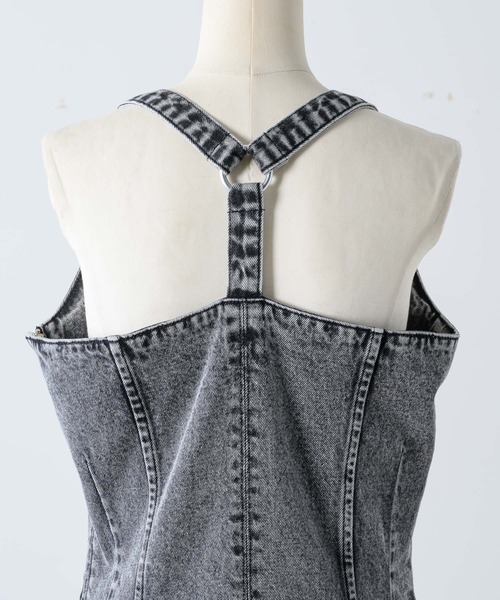 What Is Heart(ワットイズハート)の「denim long one-piece - デニムロングワンピース -(ワンピース・レディース・ブルー/グレー・MEDIUM/SMALL)」の22枚目の写真