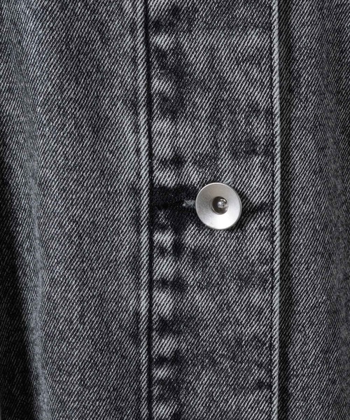 What Is Heart(ワットイズハート)の「denim long one-piece - デニムロングワンピース -(ワンピース・レディース・ブルー/グレー・MEDIUM/SMALL)」の18枚目の写真