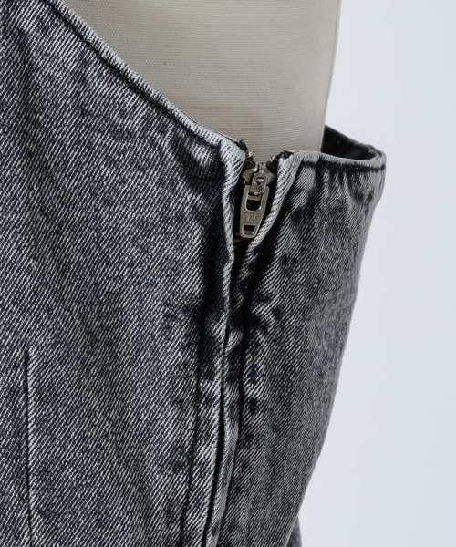 What Is Heart(ワットイズハート)の「denim long one-piece - デニムロングワンピース -(ワンピース・レディース・ブルー/グレー・MEDIUM/SMALL)」の19枚目の写真