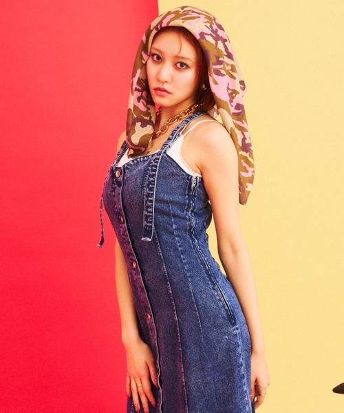 What Is Heart(ワットイズハート)の「denim long one-piece - デニムロングワンピース -(ワンピース・レディース・ブルー/グレー・MEDIUM/SMALL)」の10枚目の写真