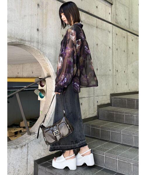 MURUA バックベルトサンダル ブラックサンダル 23.5センチ 新品未使用品 MURUA（ムルーア）の「バックルベルトサンダル（サンダル）」 - WEAR