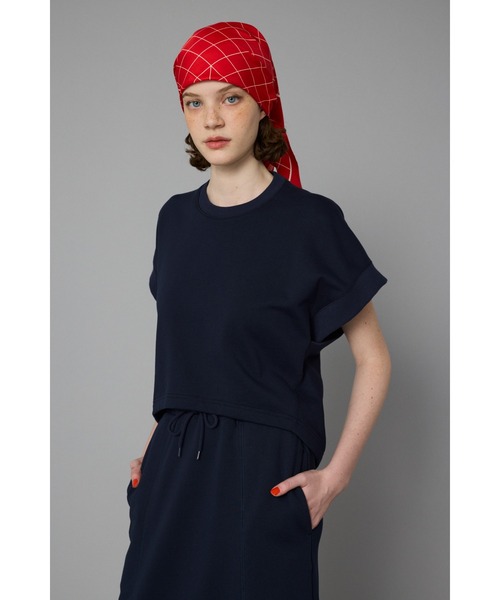 HeRIN.CYE(ヘリンドットサイ)の「Deformation cut tops ディフォーメーションカットトップス(Tシャツ/カットソー・レディース・ホワイト/ネイビー/チャコールグレー・FREE)」の1枚目の写真