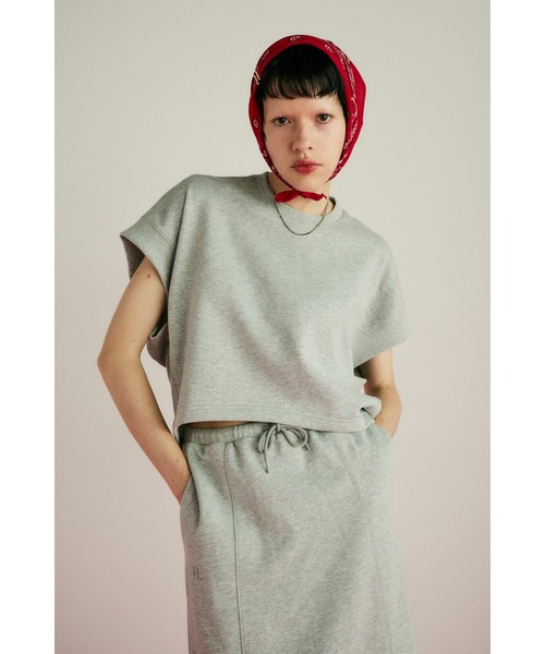 HeRIN.CYE(ヘリンドットサイ)の「Deformation cut tops ディフォーメーションカットトップス(Tシャツ/カットソー・レディース・ホワイト/ネイビー/チャコールグレー・FREE)」の3枚目の写真