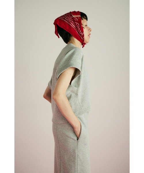 HeRIN.CYE(ヘリンドットサイ)の「Deformation cut tops ディフォーメーションカットトップス(Tシャツ/カットソー・レディース・ホワイト/ネイビー/チャコールグレー・FREE)」の5枚目の写真