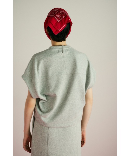 HeRIN.CYE(ヘリンドットサイ)の「Deformation cut tops ディフォーメーションカットトップス(Tシャツ/カットソー・レディース・ホワイト/ネイビー/チャコールグレー・FREE)」の6枚目の写真