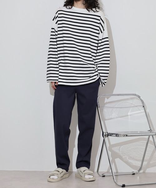 KRIFF MAYER（クリフメイヤー）の「KRIFF MAYER Uncontrollable pants / むちゃのびパンツ unisex（チノパンツ・メンズ・ベージュ/ネイビー/ブラック/カーキ/グレー・S/M/L/XL）」の7枚目の写真