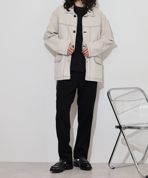 KRIFF MAYER（クリフメイヤー）の「KRIFF MAYER Uncontrollable pants / むちゃのびパンツ unisex（チノパンツ・メンズ・ベージュ/ネイビー/ブラック/カーキ/グレー・S/M/L/XL）」の19枚目の写真