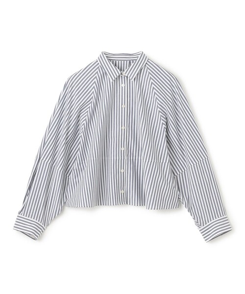 UNFILO(アンフィーロ)の「コットンブロード フォルムシャツ(シャツ/ブラウス・レディース・ネイビー系1/スカイブルー系/ブラック系/ホワイト系・X-LARGE)」の14枚目の写真
