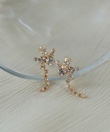 crystal bijou プチ連爪ピアス