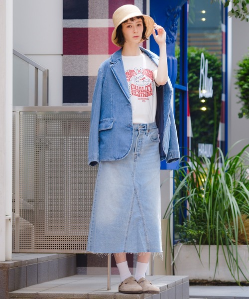 セール】Levi's/リーバイス ハイライズ Aラインスカート ライト