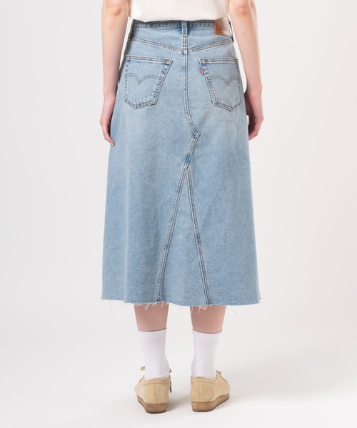Levi's(リーバイス)の「Levi's/リーバイス ハイライズ Aラインスカート ライトインディゴ(デニムスカート・レディース・ライトインディゴブルー・23inch/24inch/25inch/26inch/27inch/28inch)」の19枚目の写真