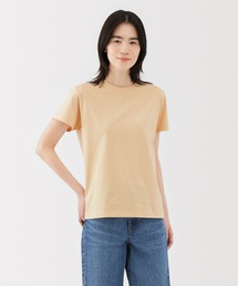 婦人 天竺編みクルーネック半袖Tシャツ