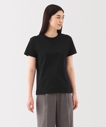 婦人 天竺編みクルーネック半袖Tシャツ