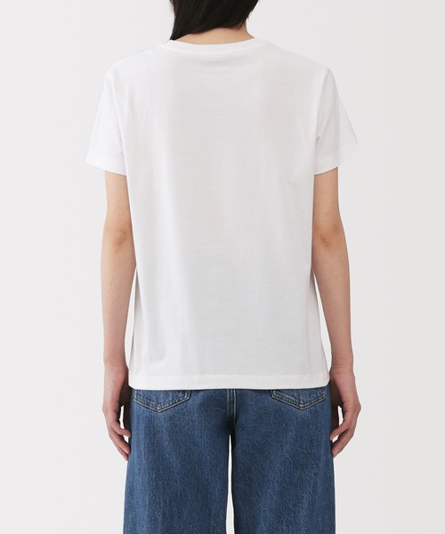 無印良品(ムジルシリョウヒン)の「婦人 天竺編みクルーネック半袖Tシャツ(Tシャツ/カットソー・レディース・ブルー系/ブラック/ライトイエロー/グレー/ホワイト/イエロー系/ブラック系/ライトピンク/ブラウン系・M/XS/XL/L/S)」の20枚目の写真