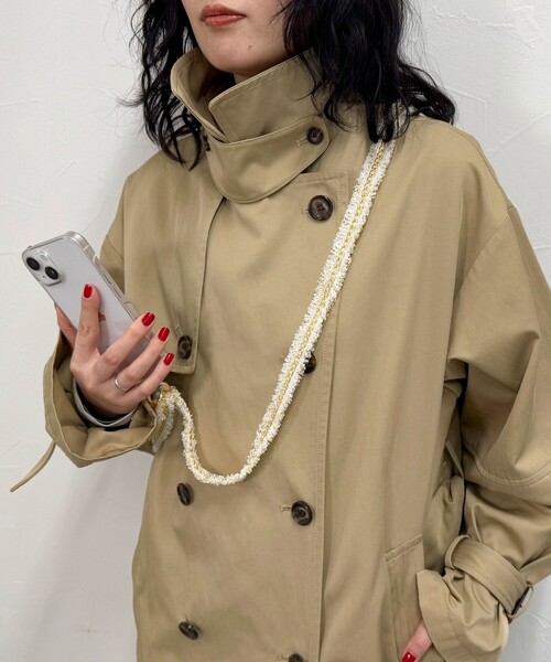 fredy emue（フレディエミュ）の「【by daisy/バイデイジー】ツィードチェーンストラップ ロング（その他小物・レディース・ブラック/アイボリー/ブラック系その他3・FREE）」の6枚目の写真