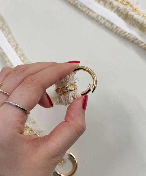 fredy emue（フレディエミュ）の「【by daisy/バイデイジー】ツィードチェーンストラップ ロング（その他小物・レディース・ブラック/アイボリー/ブラック系その他3・FREE）」の20枚目の写真