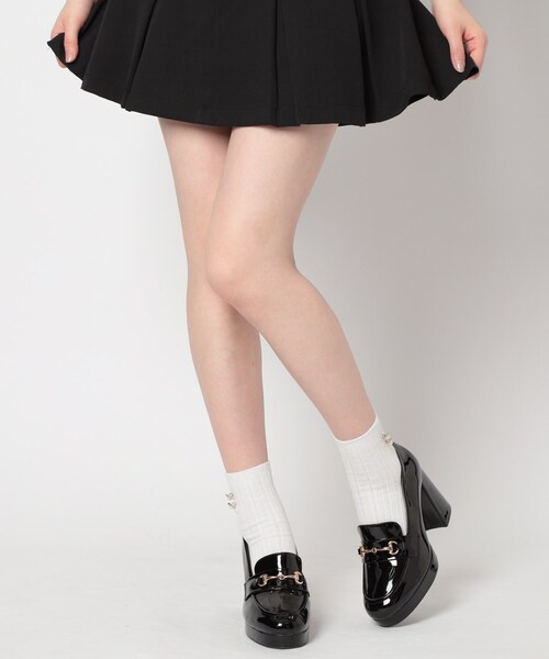 ESPERANZA(エスペランサ)の「厚底ヒールアップローファー(パンプス・レディース・チョコ/アイボリー/ブラック系1・24.0cm/23.5cm/23.0cm/22.5cm/22.0cm/24.5cm)」の10枚目の写真