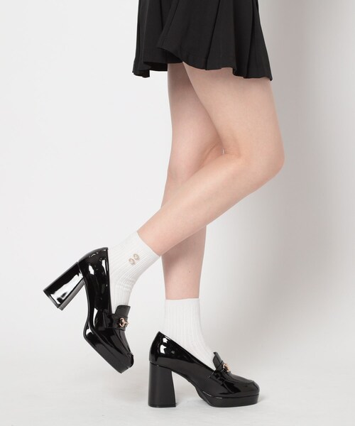 ESPERANZA(エスペランサ)の「厚底ヒールアップローファー(パンプス・レディース・チョコ/アイボリー/ブラック系1・24.0cm/23.5cm/23.0cm/22.5cm/22.0cm/24.5cm)」の12枚目の写真