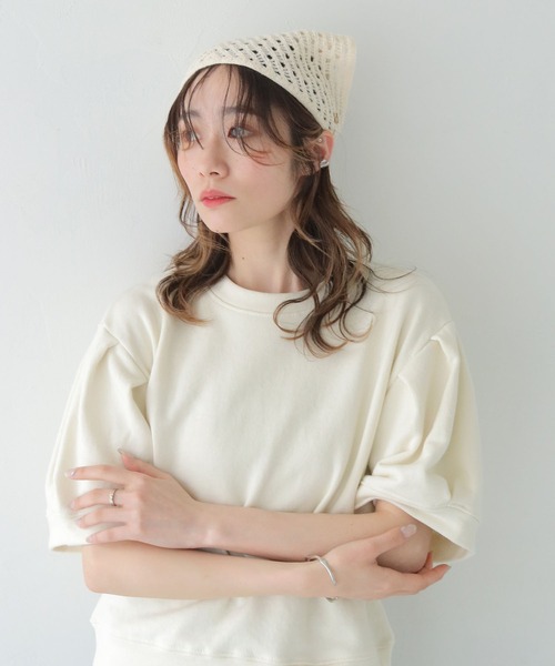 CLEIO(クレイオ)の「【CLEIO】クロシェバブーシュカ(ニットキャップ/ビーニー・レディース・ブラック/アイボリー/テラコッタ・FREE)」の16枚目の写真