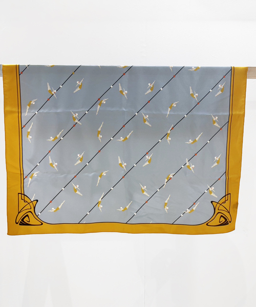 EDIT. FOR LULU（エディットフォールル）の「【A PIECE OF CHIC/ア・ピース・オブ・シック】silk skirf swim（バンダナ/スカーフ・レディース・サックスブルー・FREE）」の2枚目の写真