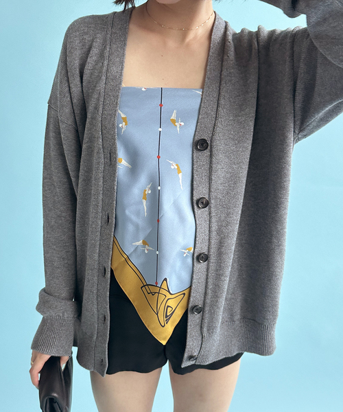 EDIT. FOR LULU（エディットフォールル）の「【A PIECE OF CHIC/ア・ピース・オブ・シック】silk skirf swim（バンダナ/スカーフ・レディース・サックスブルー・FREE）」の3枚目の写真