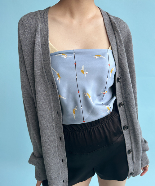 EDIT. FOR LULU（エディットフォールル）の「【A PIECE OF CHIC/ア・ピース・オブ・シック】silk skirf swim（バンダナ/スカーフ・レディース・サックスブルー・FREE）」の7枚目の写真