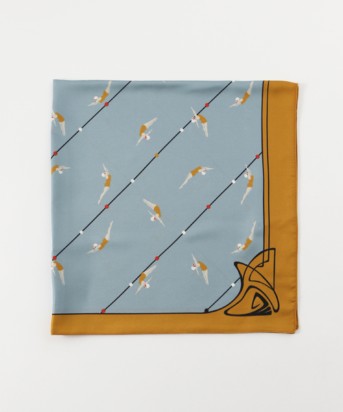 EDIT. FOR LULU（エディットフォールル）の「【A PIECE OF CHIC/ア・ピース・オブ・シック】silk skirf swim（バンダナ/スカーフ・レディース・サックスブルー・FREE）」の8枚目の写真