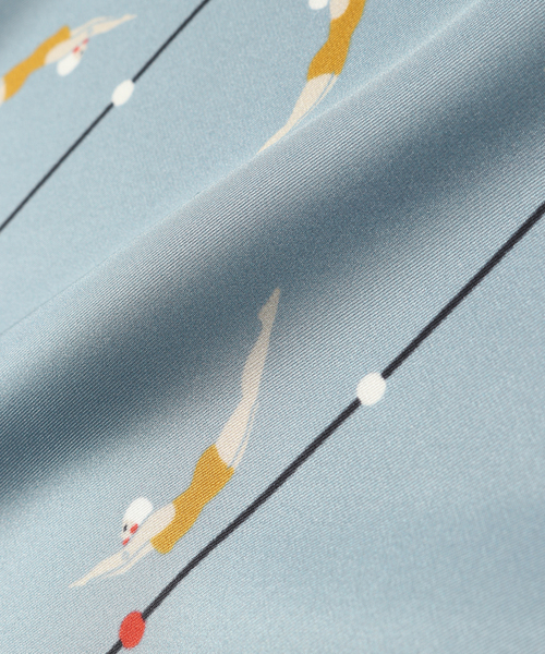 EDIT. FOR LULU（エディットフォールル）の「【A PIECE OF CHIC/ア・ピース・オブ・シック】silk skirf swim（バンダナ/スカーフ・レディース・サックスブルー・FREE）」の4枚目の写真
