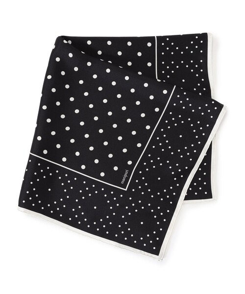 manipuri(マニプリ)の「manipuri ジオメドットスカーフ(マフラー・レディース・イエロー系その他2/ブラック系その他/ホワイト系その他・FREE)」の2枚目の写真