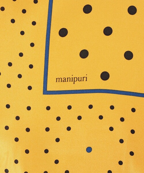 manipuri(マニプリ)の「manipuri ジオメドットスカーフ(マフラー・レディース・イエロー系その他2/ブラック系その他/ホワイト系その他・FREE)」の9枚目の写真